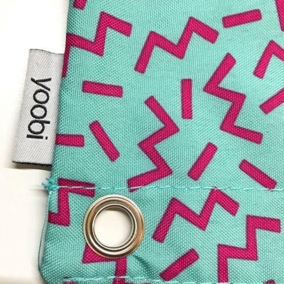Yoobi 2 Piece Binder Zip Case Set Flamingo & Zigzag Design - Picture 3 of 8